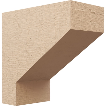 10in. W X 20in. D X 20in. H Series 1 Clemmons Rough Cedar Woodgrain TimberThane Corbel, Primed Tan